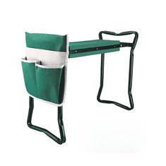 Homey Stolček in opora za klečanje | Kovinski z oblazinjenim sedežem in stranskimi žepi | Klopca, stol za vrt