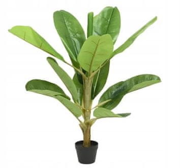 shumee Bananovo drevo v loncu, umetna okrasna rastlina, 60x120 cm
