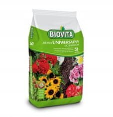 BioVita Univerzalna vrtna zemlja 5,5-6,5 pH za rože 5l