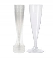 shumee Plastični kozarci za šampanjec, komplet 4 kosov, 130 ml