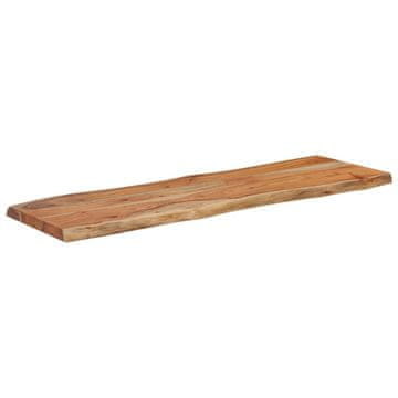 Vidaxl Mizna plošča 110x40x2,5 cm pravokotna akacija naraven rob