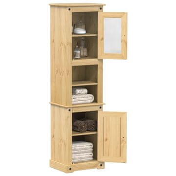 Vidaxl vidaXL Kopalniška omarica Corona 50x40x185 cm masivni borov les