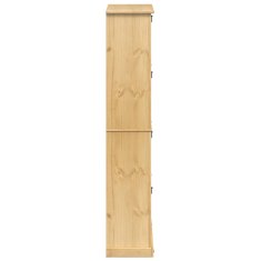 Vidaxl Omara za čevlje Corona 99x32x163,5 cm trdna borovina