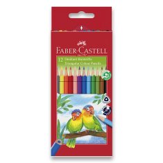 Faber-Castell trikotne barvice 12 barv + ostirek
