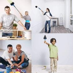 Homey 5 delni profesionalni komplet za pleskanje | Barvanje sten v nekaj minutah | Set valjčkov | Brez kapljanja