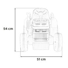 RAMIZ Otroški traktor na akumulator New Holland T7 s prikolico