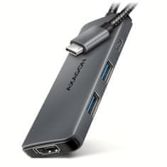 AXAGON multi USB-C 5v1 8k vozlišče / HMC-5H8K / USB 3.2 Gen1 / 1x PD 100W / 1x HDMI / 1x USB-C / 2x USB-A / 15cm