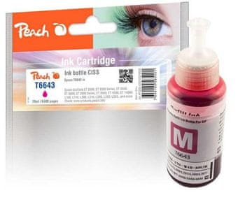 Peach združljiva kartuša Epson 663M, C13T664340 magenta, 70ml