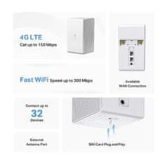 Mercusys MB110-4G N300 4G LTE WifFi usmerjevalnik