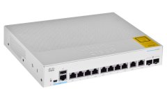 Cisco CBS250-8T-E-2G-EU 8-portno pametno stikalo GE, 8x GbE RJ-45, 2x 1G Combo, Ext PS