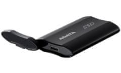 A-Data SD810 4TB SSD / zunanji / USB 3.2 tipa C / 2000 MB/s branje/pisanje / črno