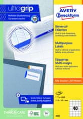 Avery Zweckform Univerzalne etikete, 52,5 x 29,7 mm, 4000 kosov