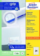 Avery Zweckform Univerzalne etikete Avery, 64,6 x 33,8 mm, bele