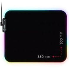 Podloga za miško LORGAR STELLER 913 (M), RGB, WP Gameware, 360 x 300 x 3 mm