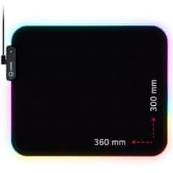 Podloga za miško LORGAR STELLER 913 (M), RGB, WP Gameware, 360 x 300 x 3 mm
