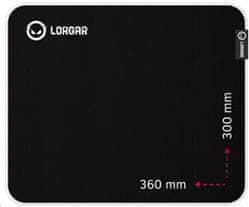 Podloga za miško LORGAR LEGACER 753 (M), vodoodporna, 360 x 300 x 3 mm
