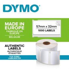 Dymo Papirnate etikete LW, 57 x 32 mm, bele, 1000 kosov