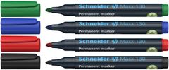 Schneider Permanentni marker Maxx 130, 4 barve