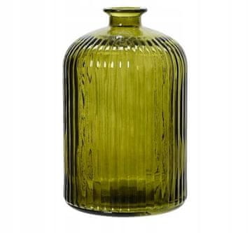 shumee Zelena vaza za rože iz recikliranega stekla 23x15 cm