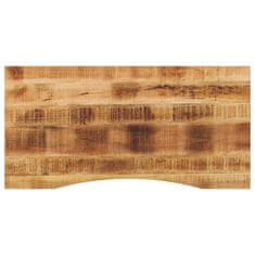 shumee vidaXL Mizna plošča ukrivljena 110x50x2,5 cm trden mangov les