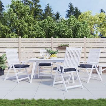 Vidaxl vidaXL Blazine za stole, 4 kosi, temno modre, 50x50x7 cm, blago