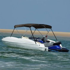 shumee Bimini tenda s 3 loki črna 184x170x133 cm