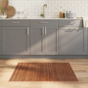 shumee Preproga pravokotna rjava 80x100 cm bambus