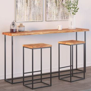 shumee Namizna plošča 160x40x2,5 cm pravokotna akacija naraven rob