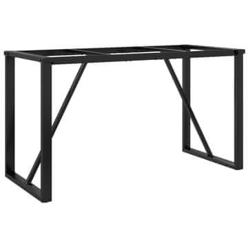 Vidaxl Noge za jedilno mizo O-okvir 140x60x73 cm jeklo