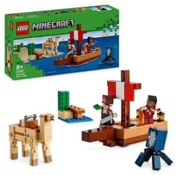 LEGO Minecraft 21259 Plutje na gusarski ladji