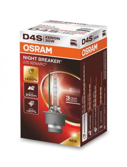 Osram ksenonska žarnica D4S 12/24V 66440XN2 NIGHT BREAKER LASER +220% 1pc