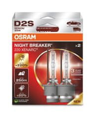 Osram Xenonska žarnica D2S 66240XN2-2HB NIGHT BREAKER LASER +220% BOX