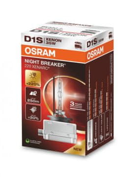 Osram ksenonska žarnica D1S XENARC NIGHT BREAKER LASER +200% 1 kos