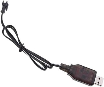 YUNIQUE GREEN-CLEAN USB polnilni kabel SM-2P | 250mAh izhod za RC avtomobil, RC helikopter | Združljivo z 3,7V LiPo baterijo | Plastika