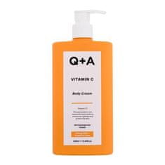Q+A Vitamin C Body Cream vlažilna, negovalna in zaščitna krema za telo 250 ml za ženske