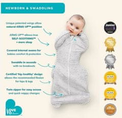 LOVE TO DREAM Swaddle UP, velikost S, STAGE 1, bela, Original