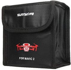 YUNIQUE GREEN-CLEAN Varnostna torba za baterije RC | Zaščitna torbica proti eksploziji Lipo | Ognjevarna torba za polnjenje, dimenzije 115x110x73 mm | Za 2 bateriji DJI MAVIC 2