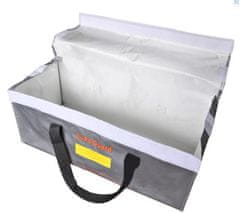 YUNIQUE GREEN-CLEAN Varnostna torba za baterije RC | Zaščitna torbica proti eksploziji Lipo | Ognjevarna torba za polnjenje, velike dimenzije 640x250x250 mm