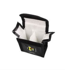 YUNIQUE GREEN-CLEAN Varnostna torba za Lipo baterije, 1 kos, material odporen proti ognju in eksploziji, dimenzije 80x45x80 mm | Dvojna baterija - Idealno za baterijo DJI Spark RC
