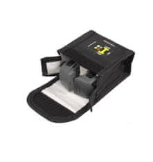 YUNIQUE GREEN-CLEAN Varnostna torba za Lipo baterije, 1 kos, material odporen proti ognju in eksploziji, dimenzije 80x45x80 mm | Dvojna baterija - Idealno za baterijo DJI Spark RC