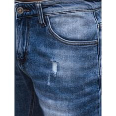 Dstreet Moške kratke hlače iz džinsa LOVA modre barve sx2434 s33