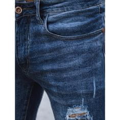 Dstreet Moške kratke hlače iz džinsa LIMA modre barve sx2447 s29