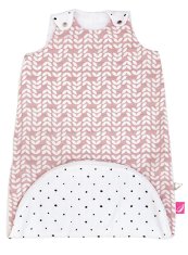 Motherhood Spalna vreča 2v1 ZIP-A-Round Beige muslin Pink Classics 3-18m 0,5 tog