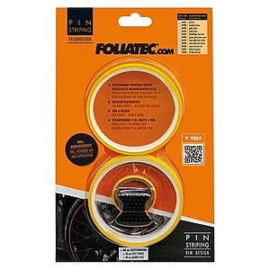 Foliatec Pin Stripe Foliatec trak za platišča RUMENA barva FT34389