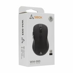 S-box miška brezžična USB WM-993 črna
