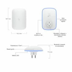 Ubiquiti dostopna točka Wi-Fi6 5300Mb AX UniFi U6-Extender