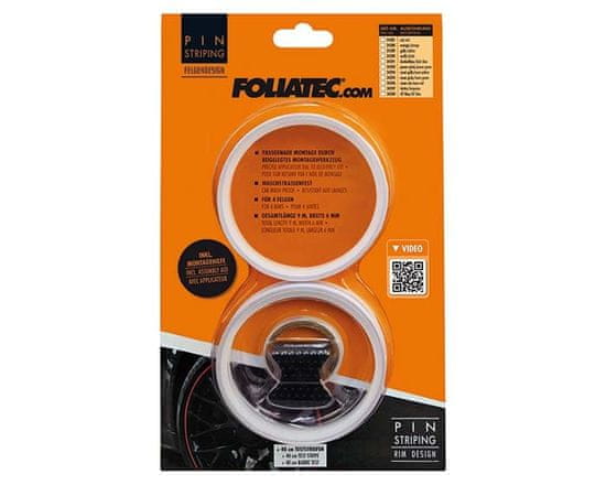 Foliatec Pin Stripe Foliatec trak za platišča BELA barva FT34390