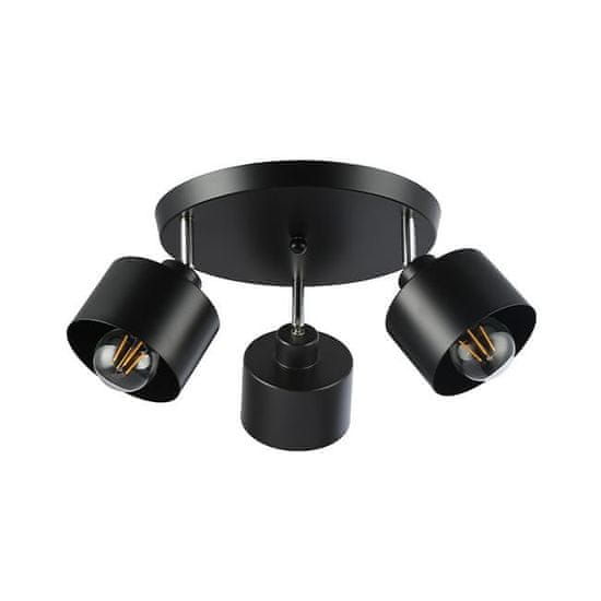 master LED  Svetilka 3xE27 za LED IP20 ELZA okrogla črna