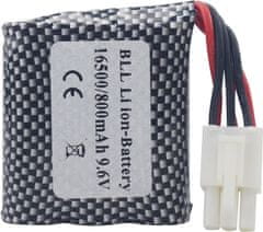 YUNIQUE GREEN-CLEAN Komplet 2 polnilnih litij-ionskih baterij 9,6 V 800 mAh 20C s priključkom EL-6P in USB polnilcem - združljiv z RC avtomobili, tovornjaki za terensko vožnjo in skakalci