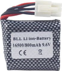 YUNIQUE GREEN-CLEAN Komplet 2 polnilnih litij-ionskih baterij 9,6 V 800 mAh 20C s priključkom EL-6P in USB polnilcem - združljiv z RC avtomobili, tovornjaki za terensko vožnjo in skakalci